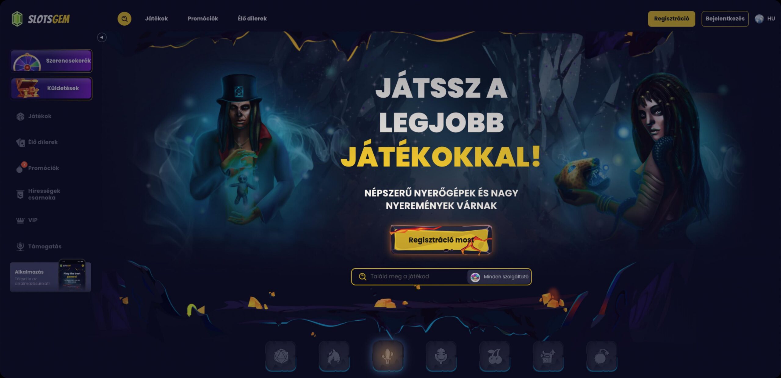 SlotsGem A Legjobb Nyerőgépek
